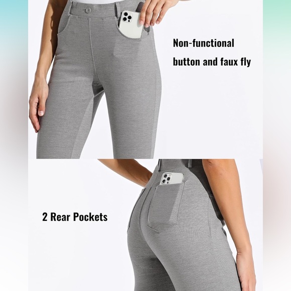 NWT Willit Yoga Dress Slacks Straight Leg 4 Pockets Belt Loops, Size XXL Petite - Picture 5 of 12